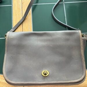 Vintage Coach Embossed Leather Bag